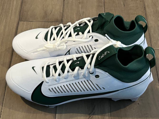Size 13 Men’s Nike Vapor Edge Pro 360 2 TB Green White Football Cleats