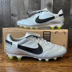 Nike Premier 3 Cleats Soccer Shoes 'Metallic Silver' Mens Sz 9 AT5889 004 Cleat