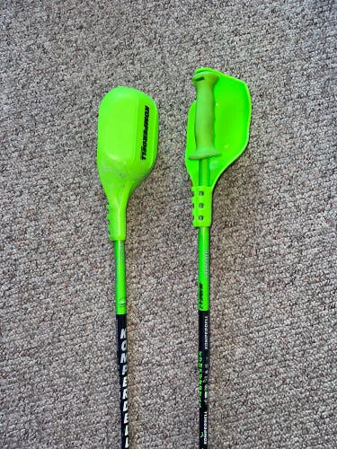 125cm Komperdell CARBON national team slalom poles (with pole guards)