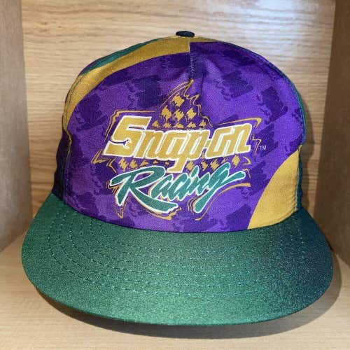 Vintage Snap-On Tools Racing Snapback Cap Hat USA 90s NWT