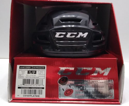 New Penguins NHL Pro Stock CCM Resistance Black Ice Hockey Helmet Small