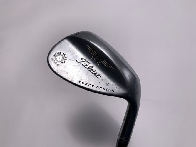 Titleist Vokey Spin Milled SM4 Chrome 58* 12 Bounce Wedge Steel Mens RH