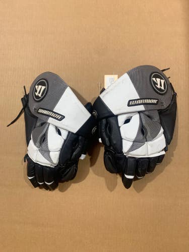 Black Used Goalie Warrior RPM Lacrosse Gloves 13"