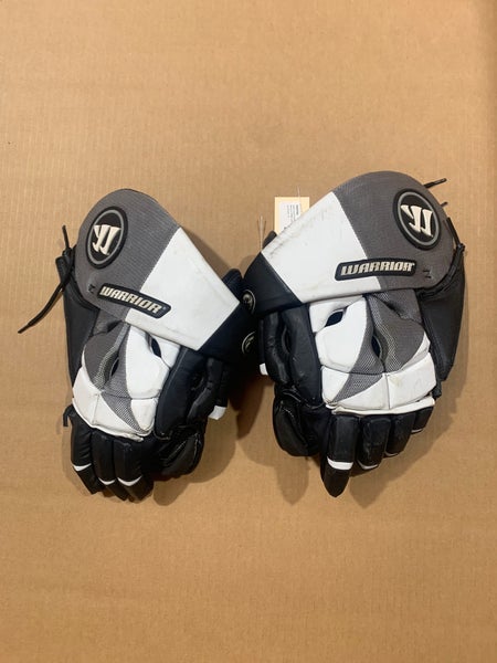 Black Used Goalie Warrior RPM Lacrosse Gloves 13"