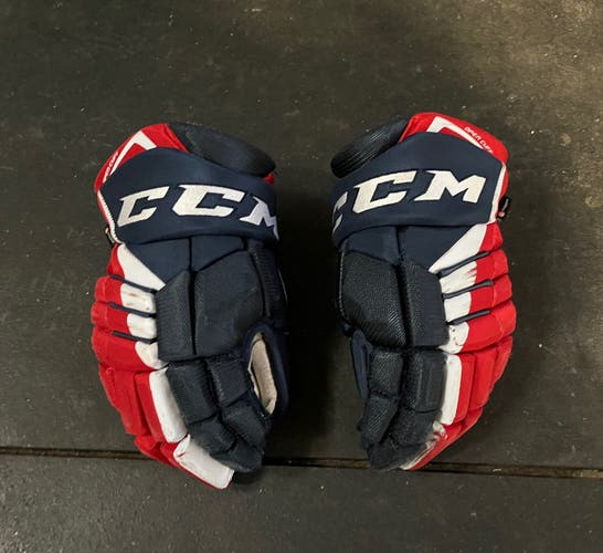 CCM Jetspeed FT4 14” hockey gloves red/white/ navy
