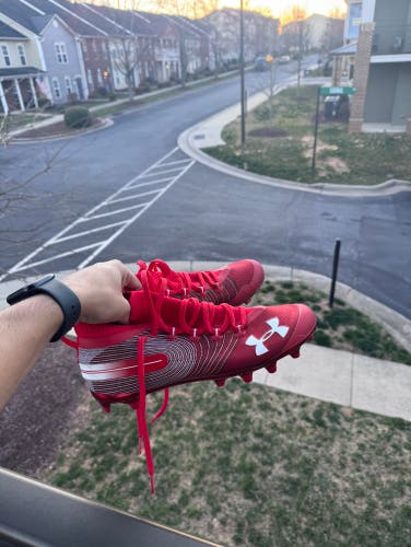 Men's Size 10 (Women's 11) Red Mid Top Spotlight MC Utah Utes Chrome Bottoms