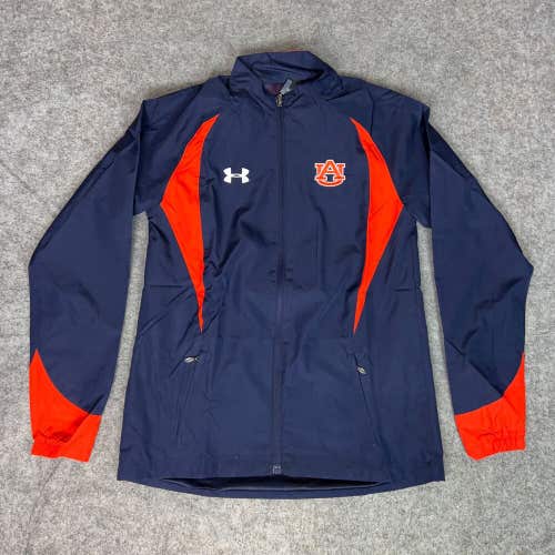 Auburn Tigers Mens Jacket Extra Small Navy Orange Under Armour Track Zip NCAA