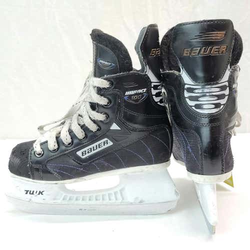 Used Bauer 100 Impact Junior 01 Ice Hockey Skates