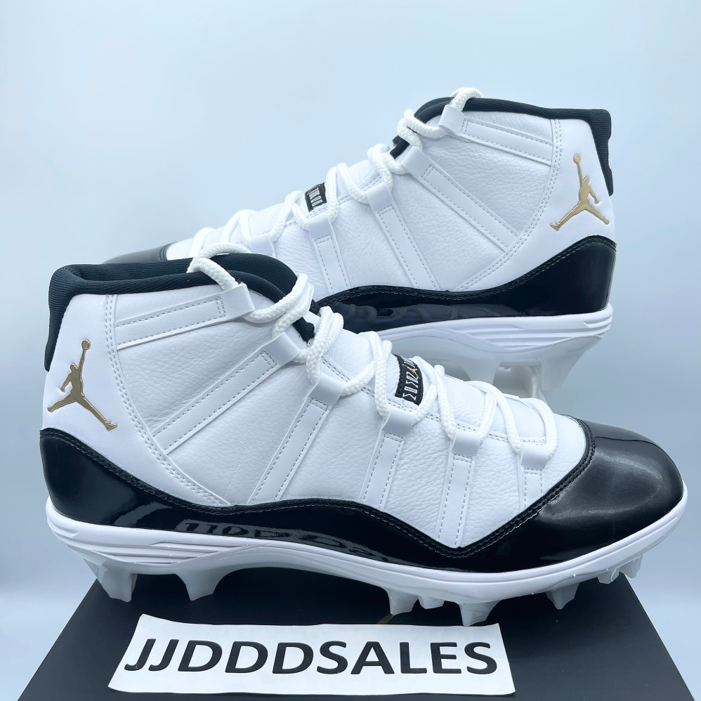 Nike Air Jordan 11 XIGratitude DMP TD Football Cleats FV5374-107 Men's Size 12