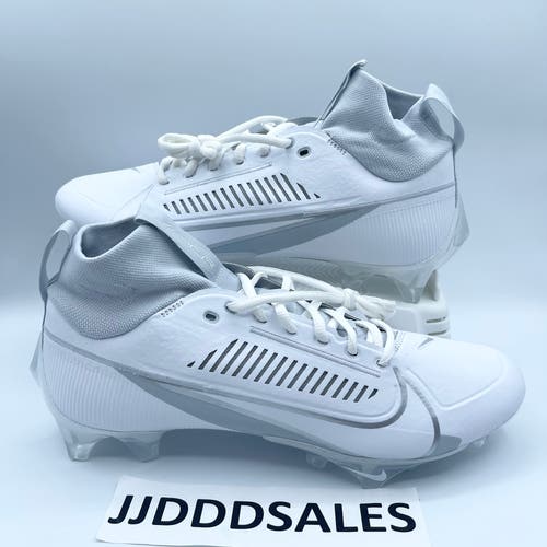 Nike Vapor Edge Pro 360 2 Football Cleats DA5456-100 White Silver Men’s Sz 10.5 New
