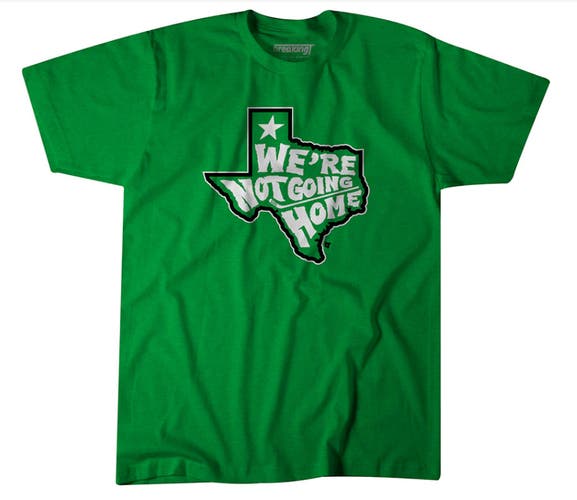 BreakingT Kids' NHL Dallas Stars We're Not Going Home 2020 T-shirt L 10/12 Green