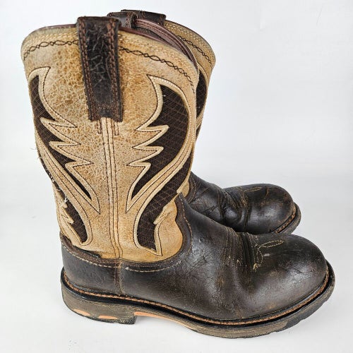 Ariat Work Boots Western 10020091 Ventek Composite Toe Men’s Brown Size 9 D