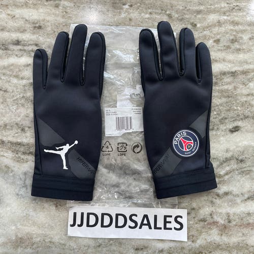 Nike Jordan PSG Paris Saint-Germain HyperWarm Soccer Running Training Glove Sz L  New