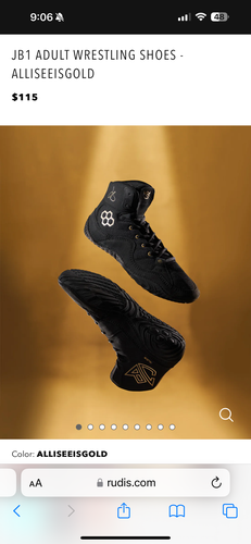 Used Rudis JB1 Wrestling Shoes