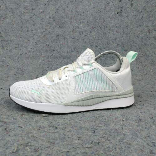 Puma Pacer Net Cage Womens Shoes Size 9 Trainers Running Sneaker White Aqua Blue