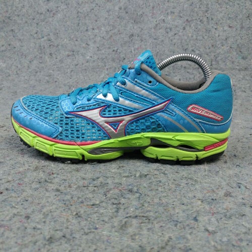 Mizuno Wave Inspire 9 Womens Running Shoes Size 6 Sneakers Turquoise Blue