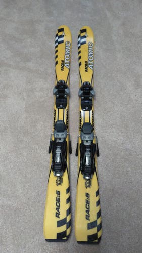 Used Kid's Atomic 110 cm All Mountain Skis With Bindings