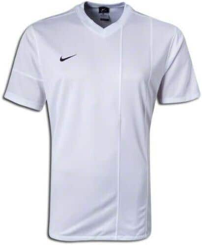 Nike Boys Striker III Replica 520590 Size XLarge White Soccer Jersey NWT $30