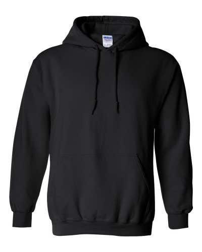Gildan Adult Unisex Heavy Blend 18500 Size Small Black Hooded Sweatshirt New