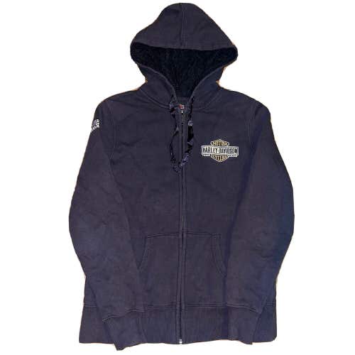 Harley Davidson Women's Full Zip Hoodie Sweatshirt Size Small