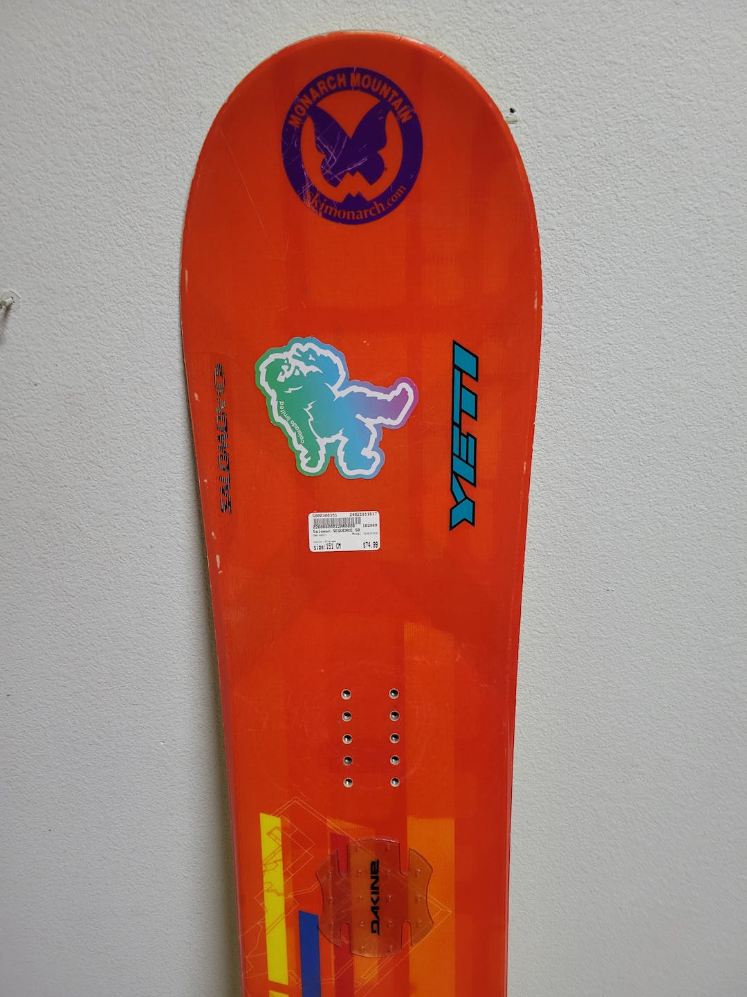 15回使用 SALOMON SEQUENCE 151cm×RHYTHM Mサイズ - メルカリ