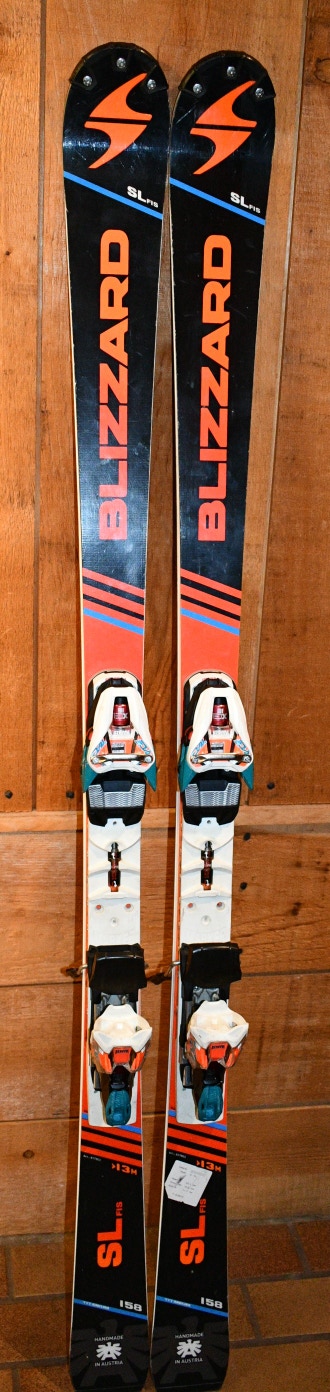 used Blizzard 158 cm SL Skis MARKER Race Xcell 16