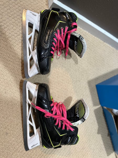 Used Bauer Regular Width 9 GSX Hockey Goalie Skates