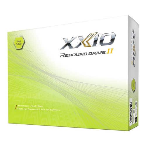 XXIO Rebound Drive II Golf Balls - Lime Yellow 3-Piece Golf Balls -Made in Japan
