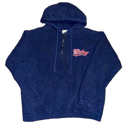 Vintage Disney Mickey Mouse Full Zip Hoodie Sweatshirt Men's Size Large