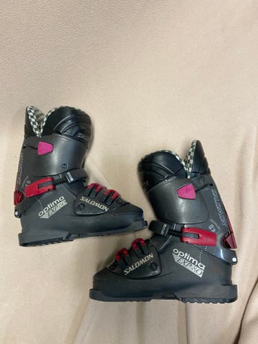 Women's Used Salomon All Mountain Optima Exp 8.0 Ski Boots