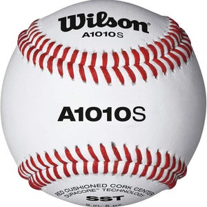 New 12 ea (1 Doz) Wilson A1010S Practice Baseballs, DuraCore-Super Seam Technology ►2-DAY SHIPPING◄