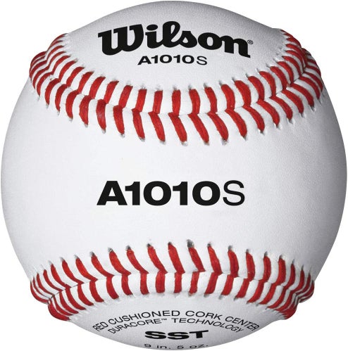 New 12 ea (1 Doz) Wilson A1010S Practice Baseballs, Duo Core-Super Seam Technology ►2-DAY SHIPPING◄