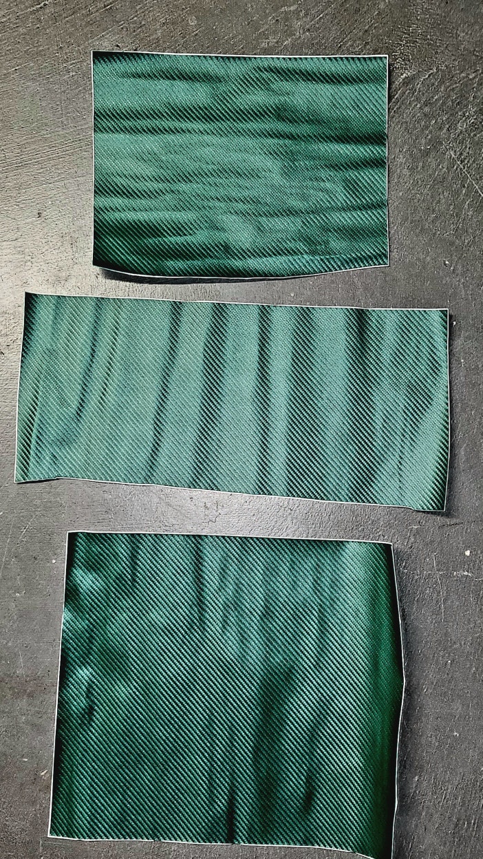 New Emerald Green Weave Synthetic Leather Pad Wrap