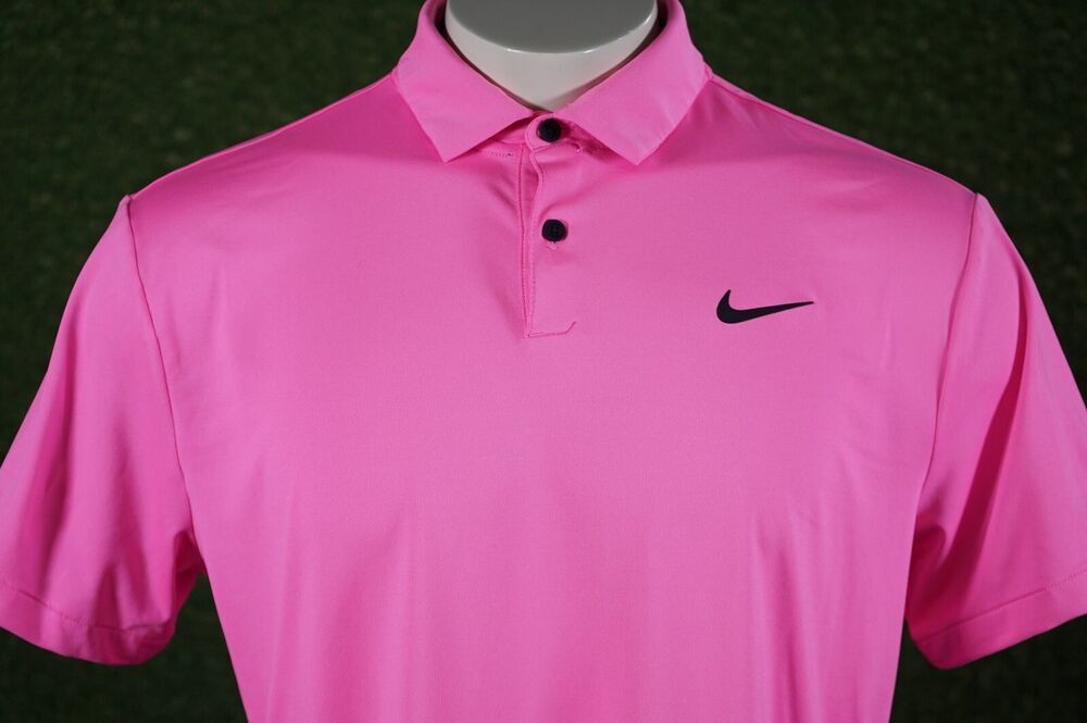 mens nike pink golf shirt