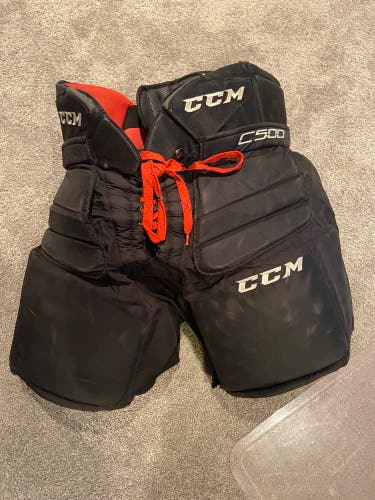 Used Large CCM  c500 Hockey Goalie Pants