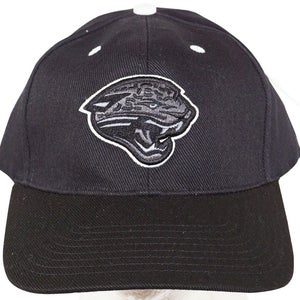 Vintage Jacksonville Jaguars NFL Football Cap - Black Tonal Emboss Logo Hat 2010