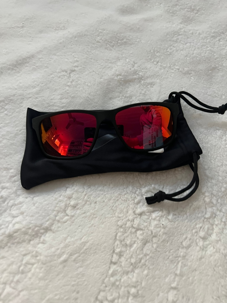 Nike Cruiser Matte Black Frame Red/Orange Lense Sunglasses EV0834-016