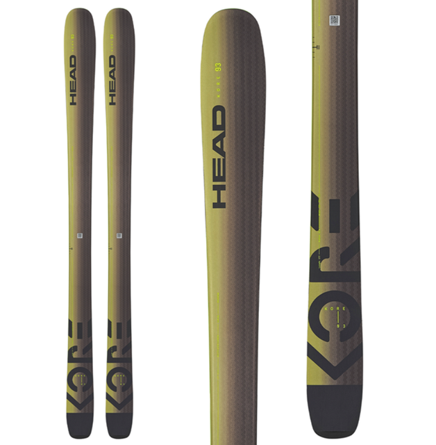 New 2022 HEAD 163 cm All Mountain Kore 93 Skis Without Bindings