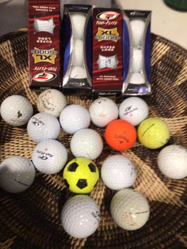 28 golfballs More Then Half Are New