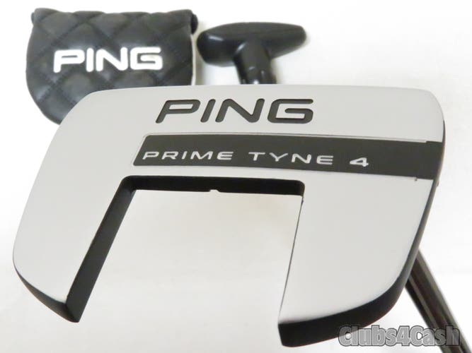 PING 2023 PRIME TYNE 4 Putter Black Chrome Steel Adjustable +Cover  MINT