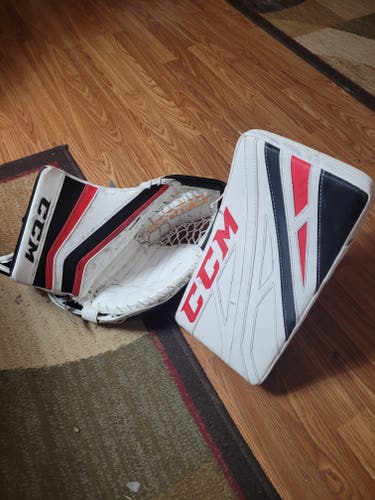Used Regular ccm SR glove and blocker