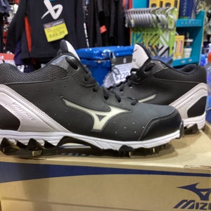 Black New Adult Men's Size 9.0 (Women's 10) Metal Mizuno High Top