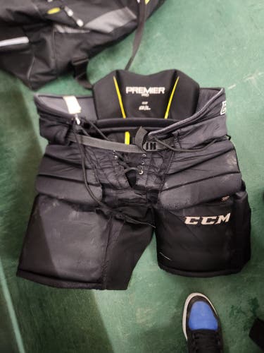 Senior Used Large CCM Premier Pro Hockey Goalie Pants Pro Stock
