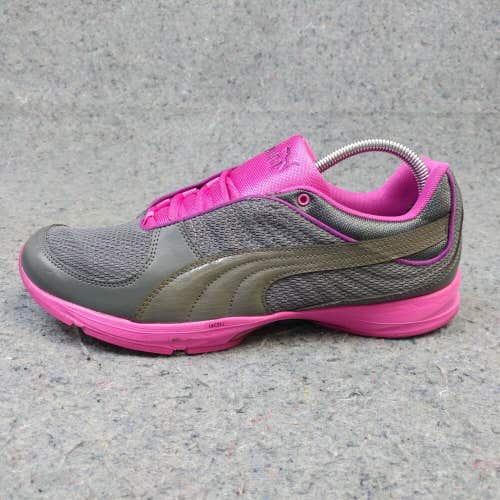 Puma 10 Cell Womens Size 11 Shoes Training Sneakers Gray Fuchsia Pink Low Top