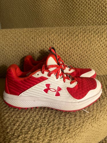 Used Under Armour Charged Senior 7.5 Baseball Turf Shoes Cleats