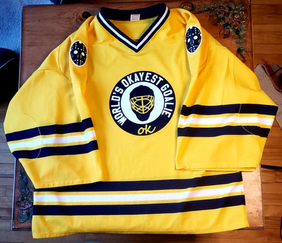 "World's Okayest Goalie" Goalie Jersey