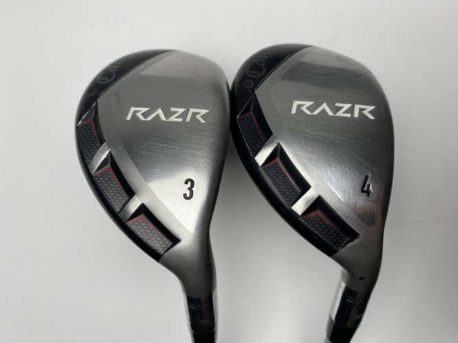 Callaway Razr X 3 & 4 Hybrid Set 21* 24* 55g Senior Graphite Mens RH