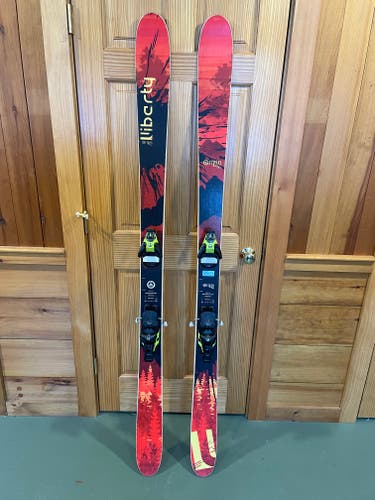 Used Men's 2018 Liberty 187 cm All Mountain Origin 96 Skis With Bindings