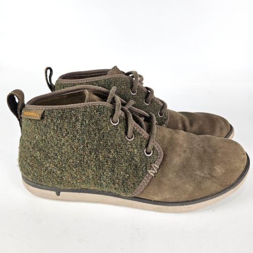 Merrell J45942 Daskair Maui Green Wool Leather Chukka Boots Shoes Women's 8.5