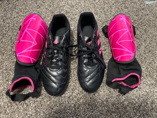 Pink Kids Molded Cleats Adidas Cleats
